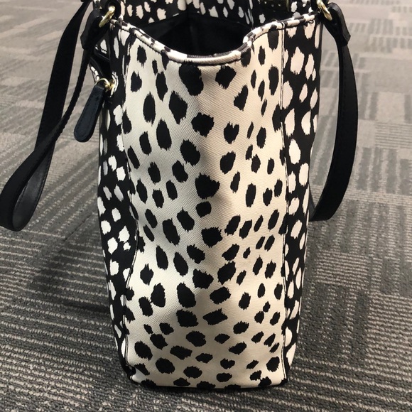 Liz Claiborne Large purse, black and white - Picture 5 of 8